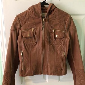 Michael kors leather jacket